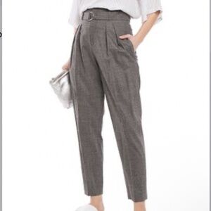 IRO Paris crop belted wool trousers